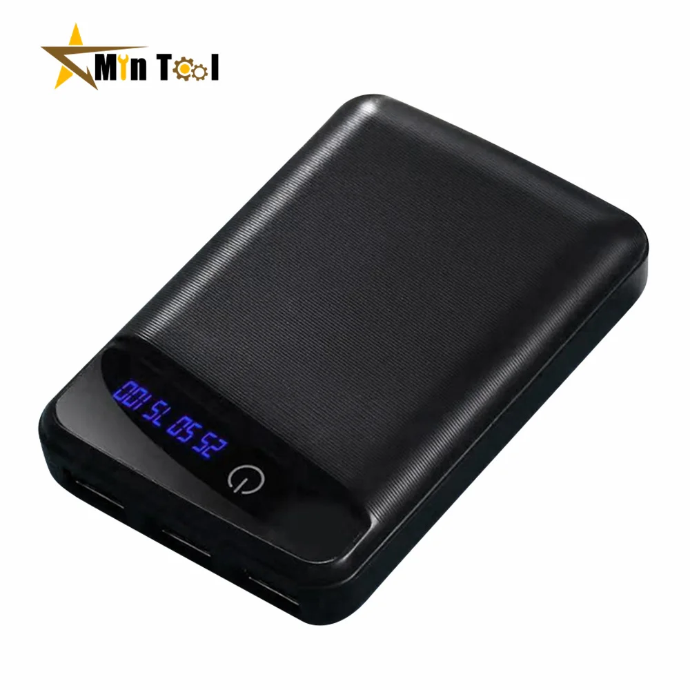 DIY 3*18650 Battery Power Bank Case 3 USB Ports Free Welder Battery Holder Shell No Soldering Storage Box for Phone Charger 6