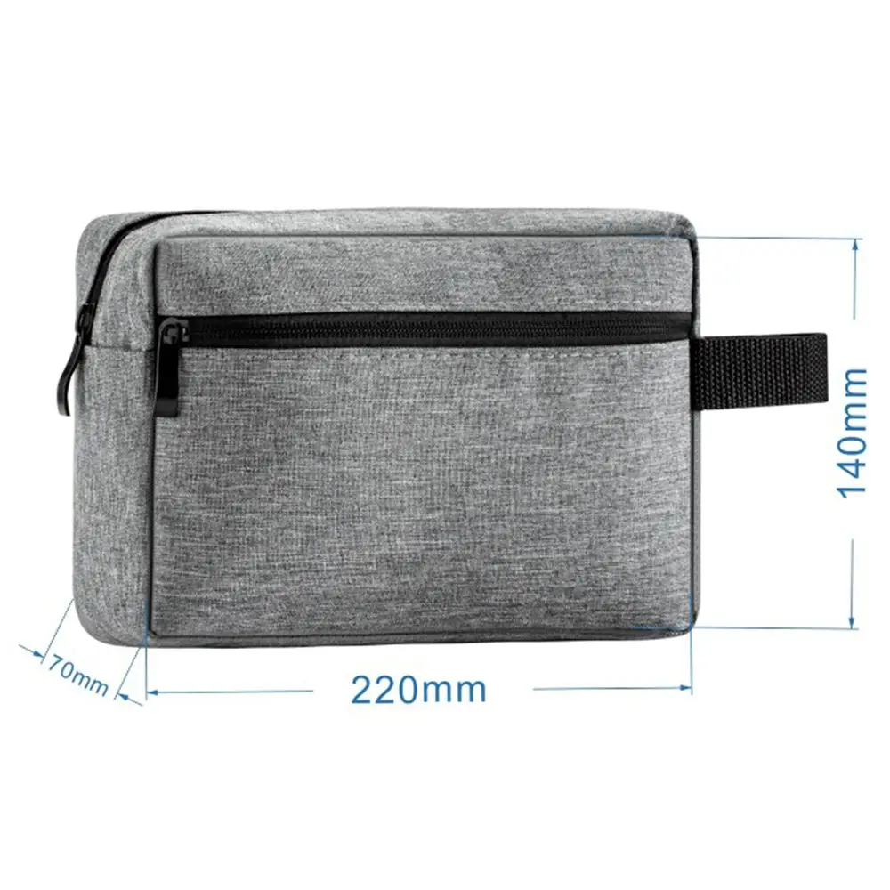 Travel Canvas Electronic Digital Dust-proof Cosmetic Bags Wash Handbag Makeup Necessities Case Storage Pouch