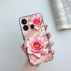 Butterfly Cartoon Silicone Soft TPU Phone Case Cover for Itel P40 (BlackE51)