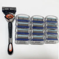 Manual Razor For Men Five Layers Blades Men Shaving Stainless Steel Blades Suit For Fusion5