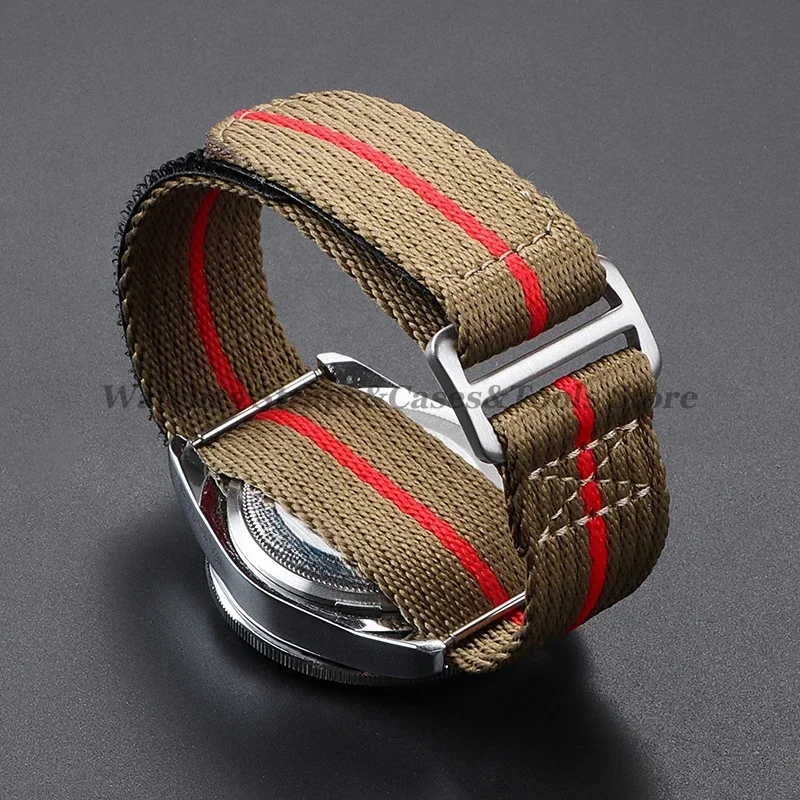 Durable Nylon Watch Strap for Men's Sport Wristwatch – 20mm or 22mm Canvas Replacement Band