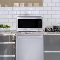 Microwave Oven with Smart Sensor, Touch Presets, 1200W & 2.2 Cu. Ft. Capacity, 24 Inch, Stainless Steel 2