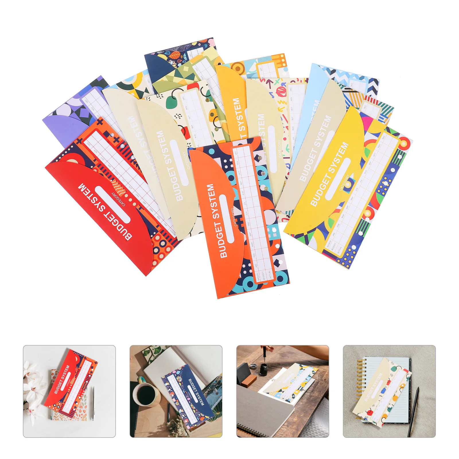 

12 Pcs Account Book Money Binder Budgeting Tracker Paper Loose-leaf Cash Envelopes