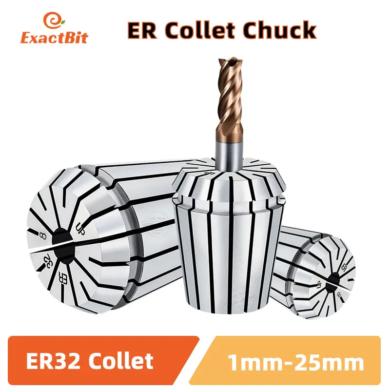 ER32 Collet Chuck High Precision 1-25mm Set for Tool Holder