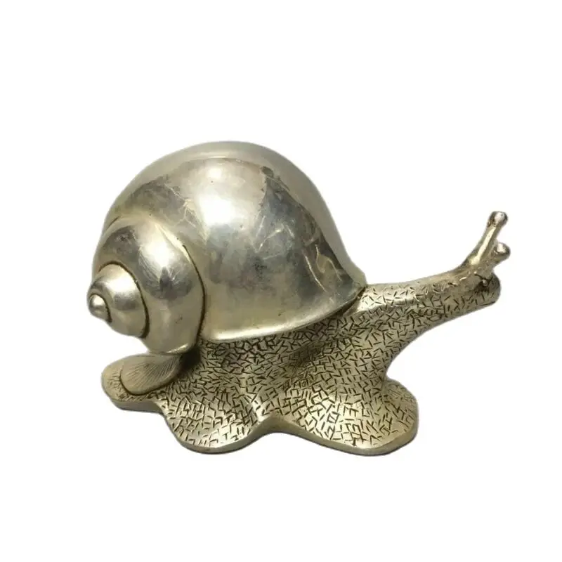 

Chinese archaize pure brass snail crafts statue