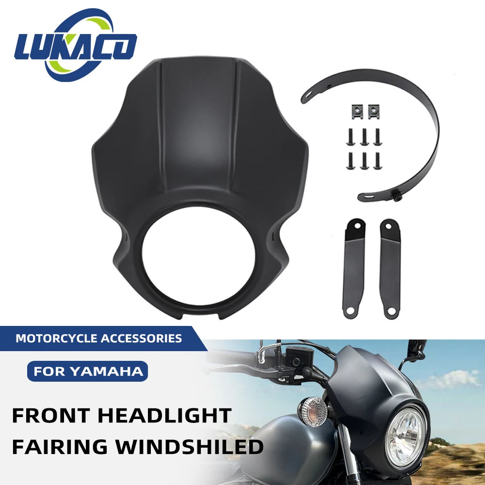 

Matte Black Motorcycle Front Headlight Fairing Cover Headlamp Cowl Mask Kit For Yamaha XVS950 SPEC BOLT 950 2013-2022 2021