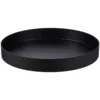 Metal Tray Round Black Trays For Decor Organizing Serving Decorative Circle Coffee Table Kitchen storage Plate supplies 1