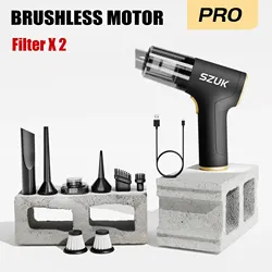 Compact & Powerful Wireless Car Vacuum Cleaner - Mini Portable Duster & Handheld Cleaning Machine (Pro 2hapa)