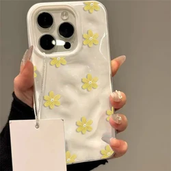 Vibrant Yellow Flower & Butterfly Summer Silicone Phone Case - iPhone 15 Plus (BA - T1744)