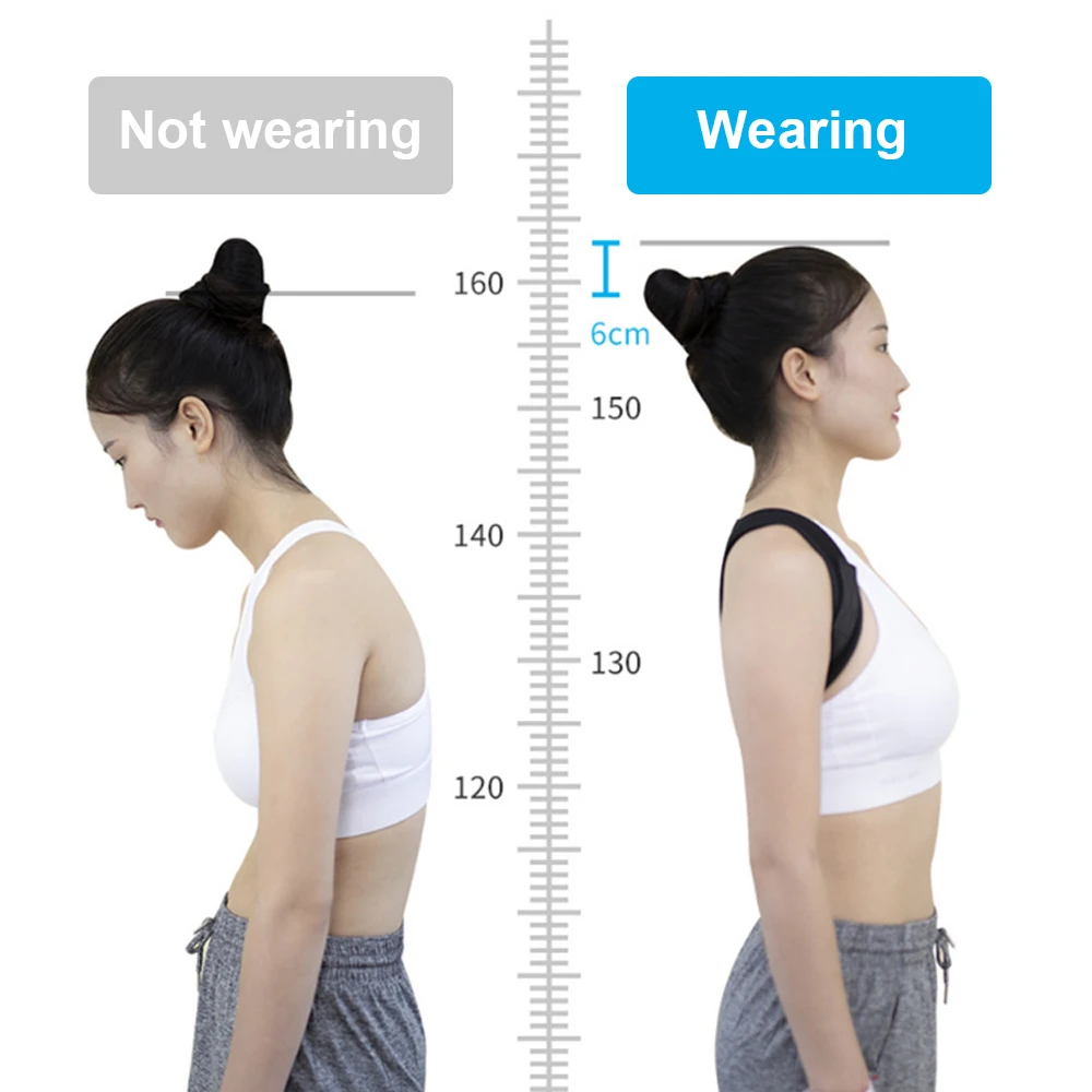 1Pcs Posture Back Support for Men Women - Upper Back Brace for Clavicle Support,Adjustable Back Straightener for Neck Shoulder