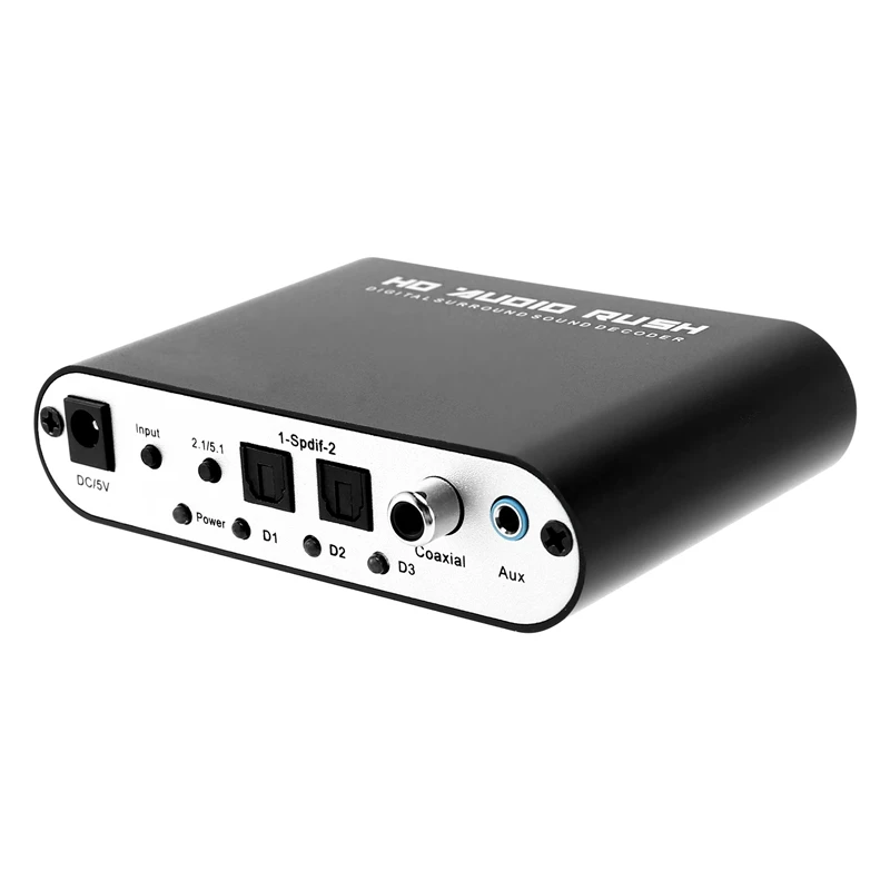 

New 5.1 Channel Dts For DOLBY Ac-3 Audio Decoder Digital Optical/Coaxial To Analog Rca Lotus Head For DOLBY Sound Decoder Conver