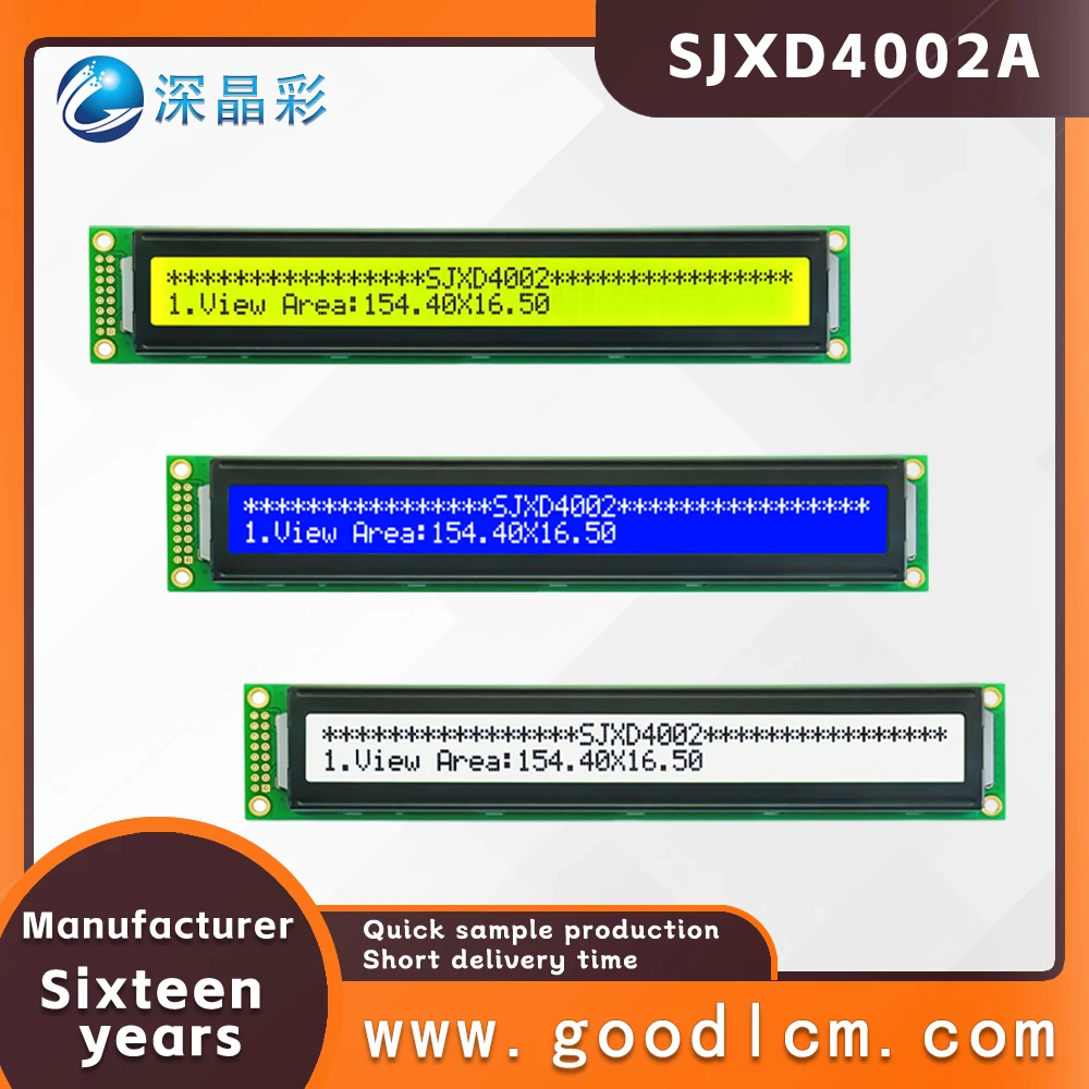 

high standard Character type LCD module SJXD4002A Graph lattice lcd screen display AIP31066 drive 3.3V/5.0V selectable