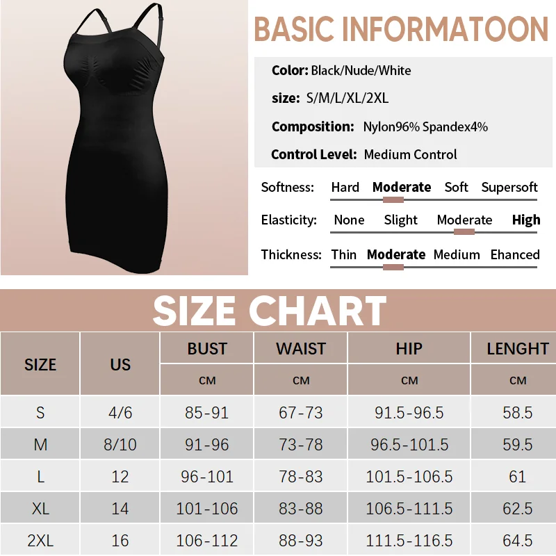Women Shapewear Strapless Tube Slip Dress Mini Bodycon Dresses for Women New Tanks Top Dress Slimming Underwear Corsets