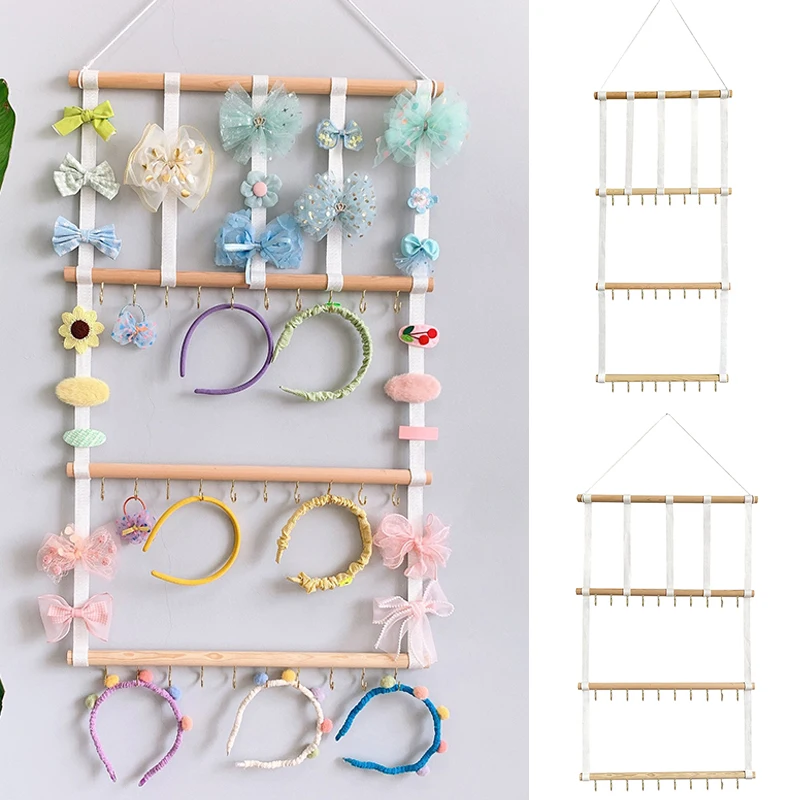

Baby Girls Hair Clips Headband Holder Hair Bows Headband Organizer Wall Mounted Storage Room Storage Rack