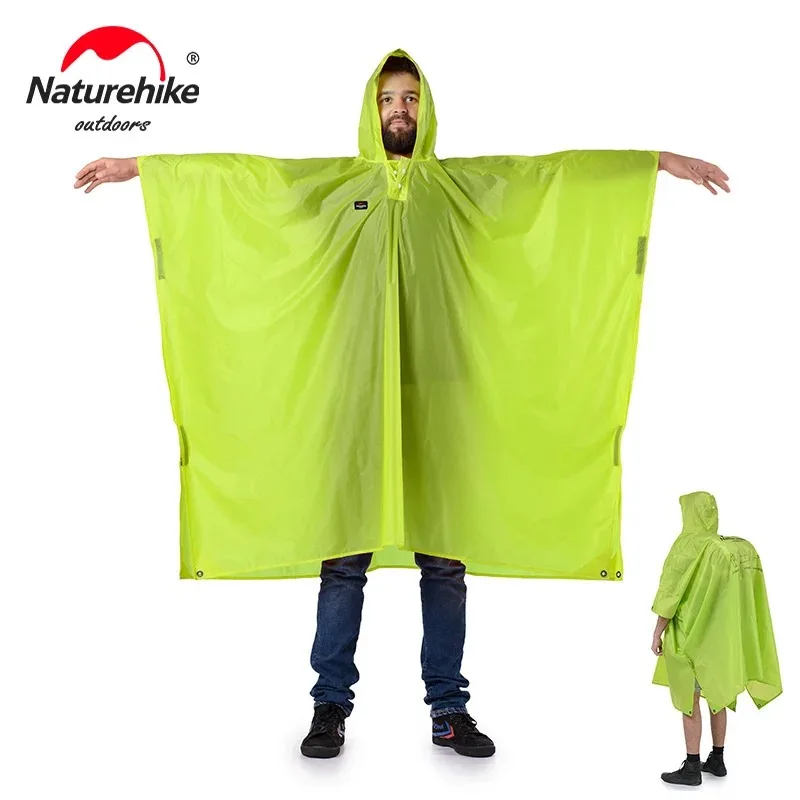 

Naturehike Raincoat Ultralight 3 in 1 Multifunction Poncho Hiking Mountaineering Rain Jacket Portable Sunshade Tarp Camping Mat