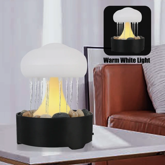Rain Cloud Night Light Warm White Lights Fountain Light For Home Bedroom  Portable Mushroom Lamp - AliExpress