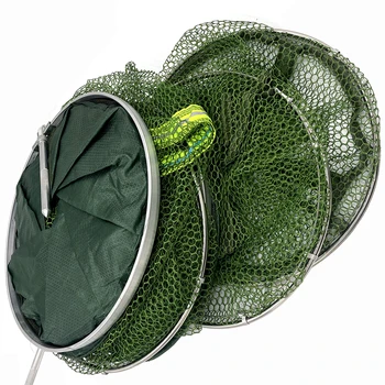 Folding Fishing Net & Shrimp Trap Creel – 1.7m, 2m, 2.5m, 3m Large Carp & Crab Catcher for Surfcasting & Feeder Fishing 1