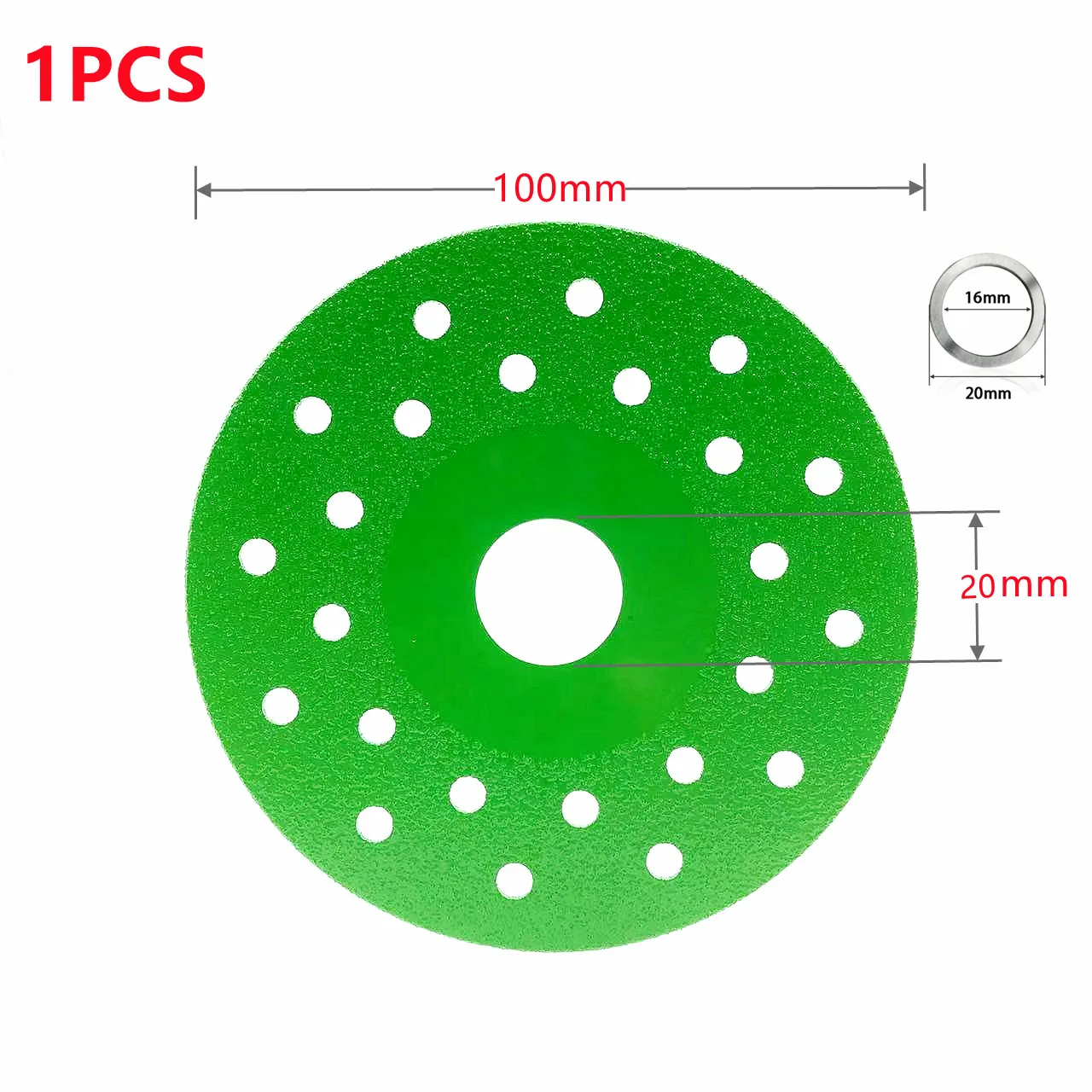 Enhanced Glass Cutting Disc 125mm Blade for Jade, Crystal, and Wine Bottle Chamfering