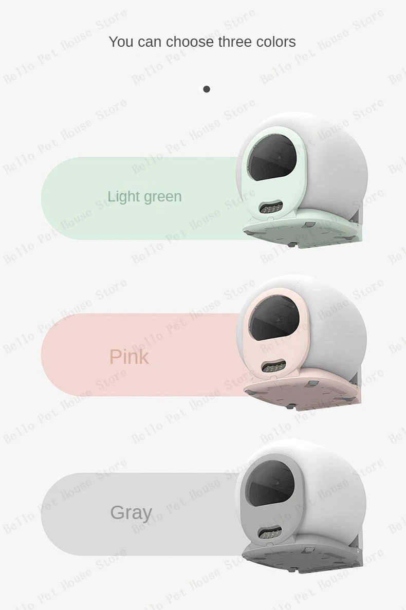 Litière pour chat automatique autonettoyante et anti-odeurs_voghion.com