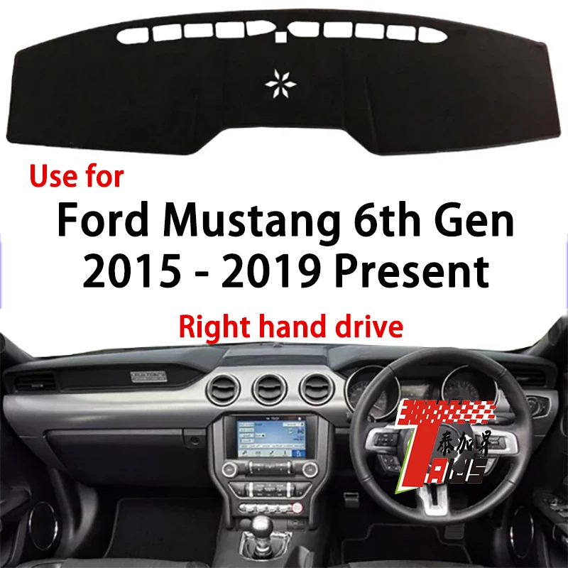 

Замшевый чехол TAIJS высокого качества для приборной панели Ford Mustang 6 поколения 2015-2019, лидер продаж