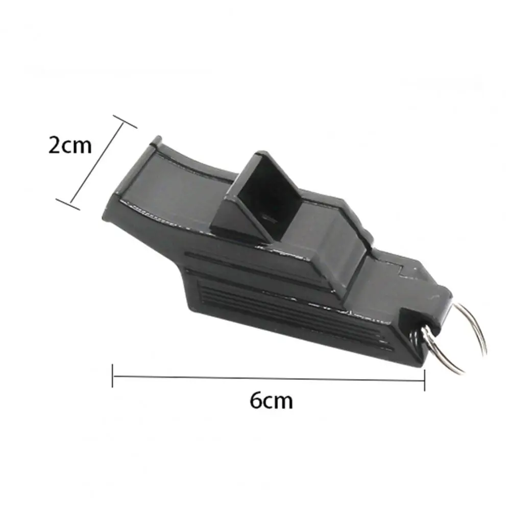 Sports Whistle ABS Black Color Professional Soccer Referee Whistle High Decibel Durable Reusable Safety Hiking 1 Set