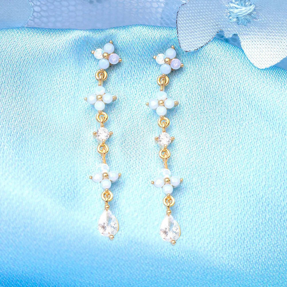 My Sister's Cottage | Waterproof | Flower CZ Earrings