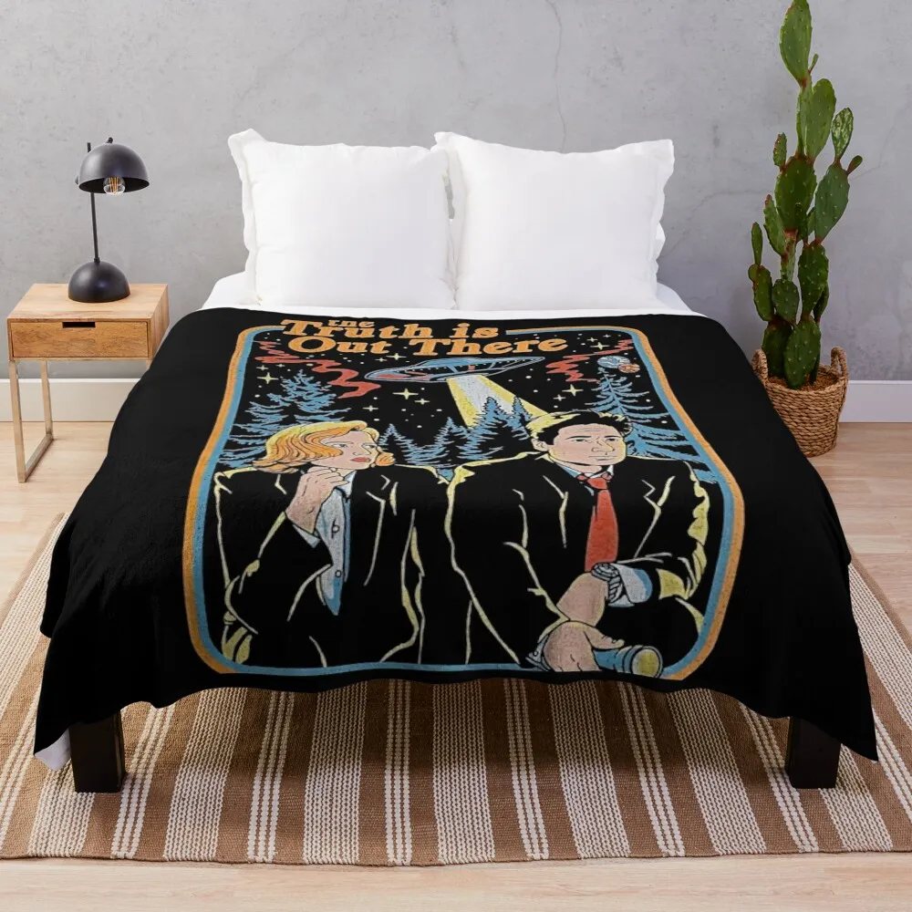The truth is out there - X Files funny, The truth is out there - X Files is hilarious Throw Blanket Sofa Quilt Baby Blankets