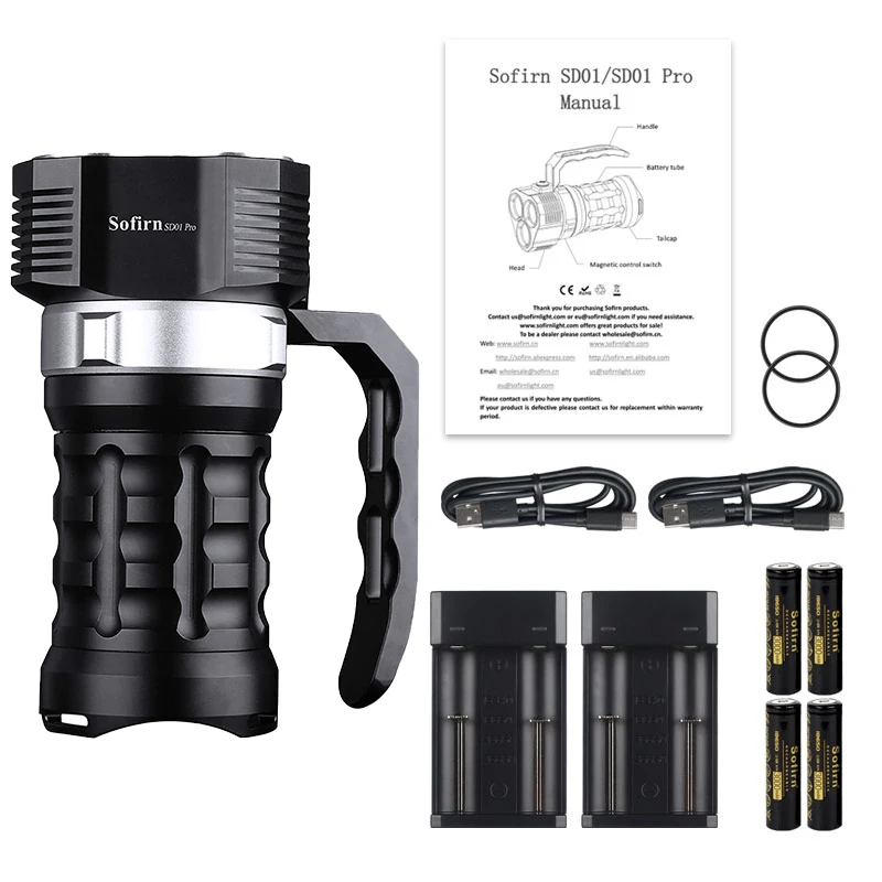 Sofirn SD01 Scuba Diving Flashlight with Magnetic Control Sw