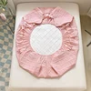 100% Waterproof Super Nordic Thick and Warm Fitted Sheet with Elastic Bands Princess Waterproof Bed Skirt Pink Mattress Covers 3