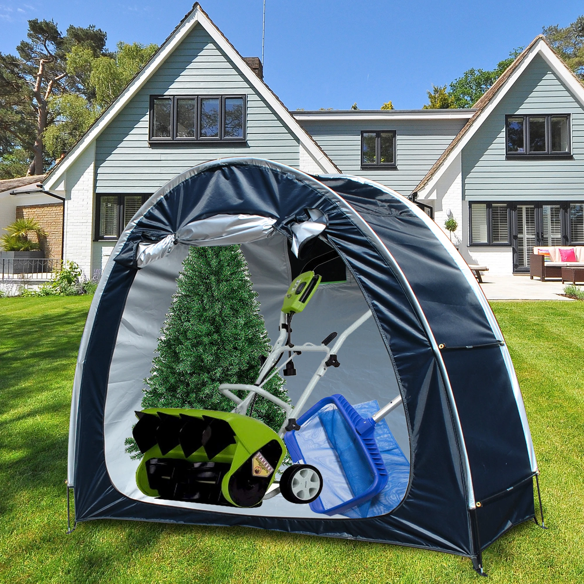 Bike tent bike storage shed bicycle storage tent 210D Oxford fabric outdoor waterproof camping tent portable tent
