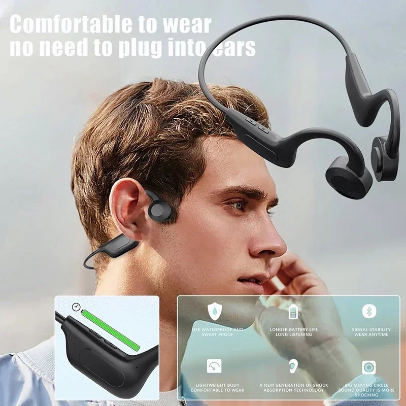 2026 Knochenleitungs-Schwimmkopfhörer Bluetooth 5.4 Wasserdicht Nicht In-Ear Kabellos Steckkarte Sportkopfhörer Neu_voghion.com