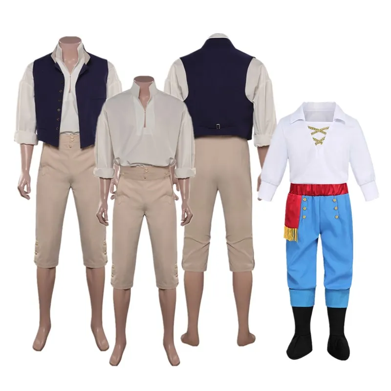 Adult/Kids Eric Coaplay Prince Costume Men Boys Top Pants Vest