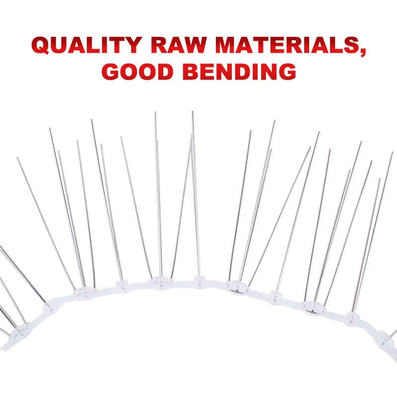 Plastic and Stainless Steel Bird Deterrent Spikes Strip