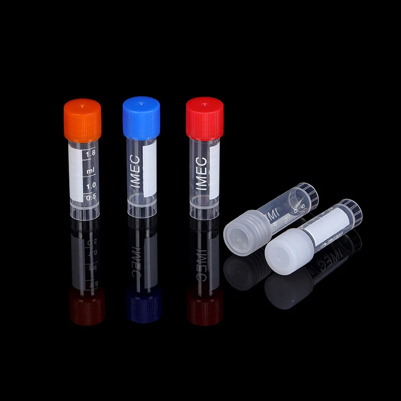 1.8ml PP IMEC Tube Cryo Tube Cryopreservation Laboratory Freezing Tubes Centrifuge for Lab Analysis With Screw Cap
