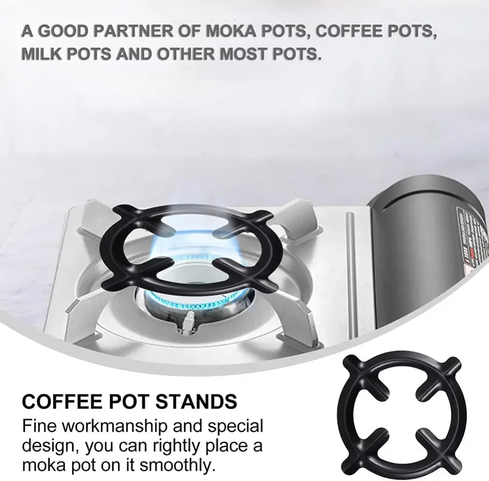 Gas Cooker Stands Stove Protect Cover Mocha Coffee Pot Rings Coffee Pot Heating Rack Gas Stover Protectors Kitchen Accessories