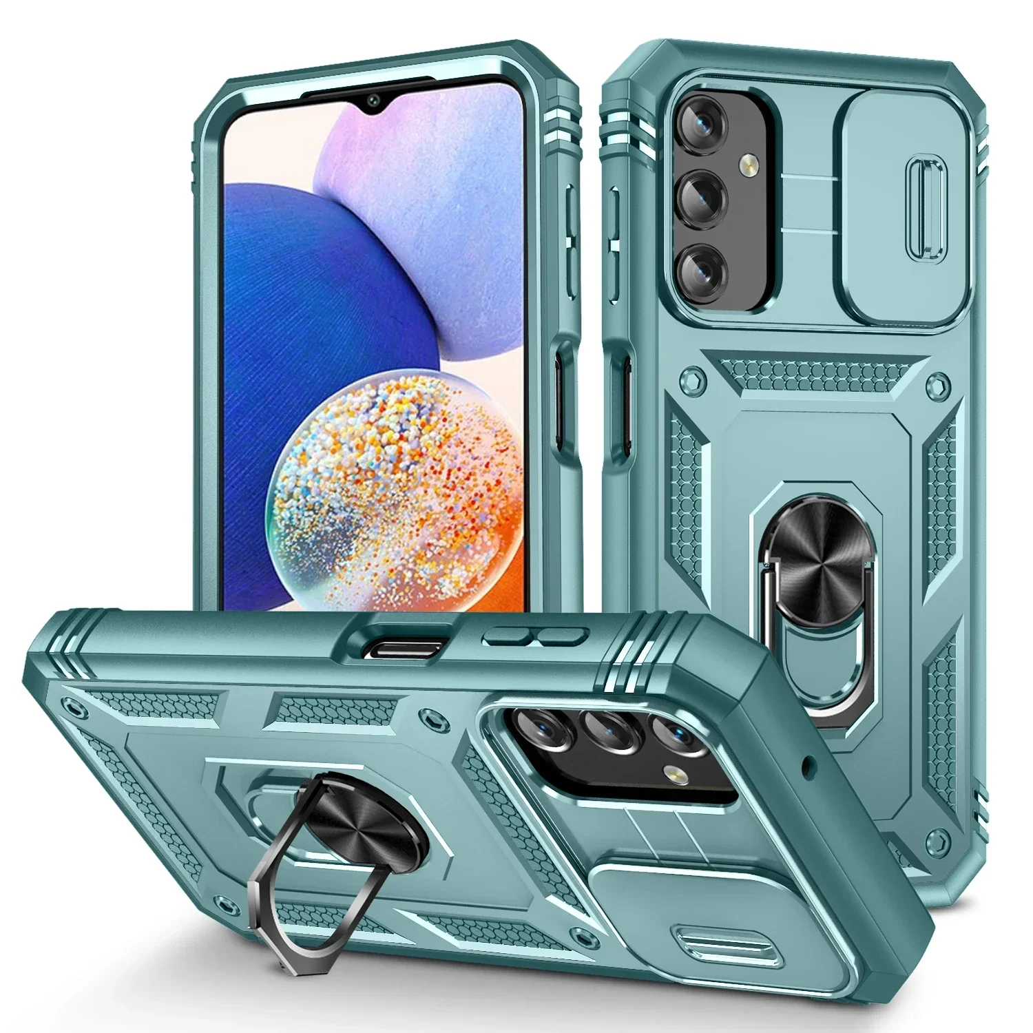 Magnetic Armor Military Grade Phone Case with Camera Slide
