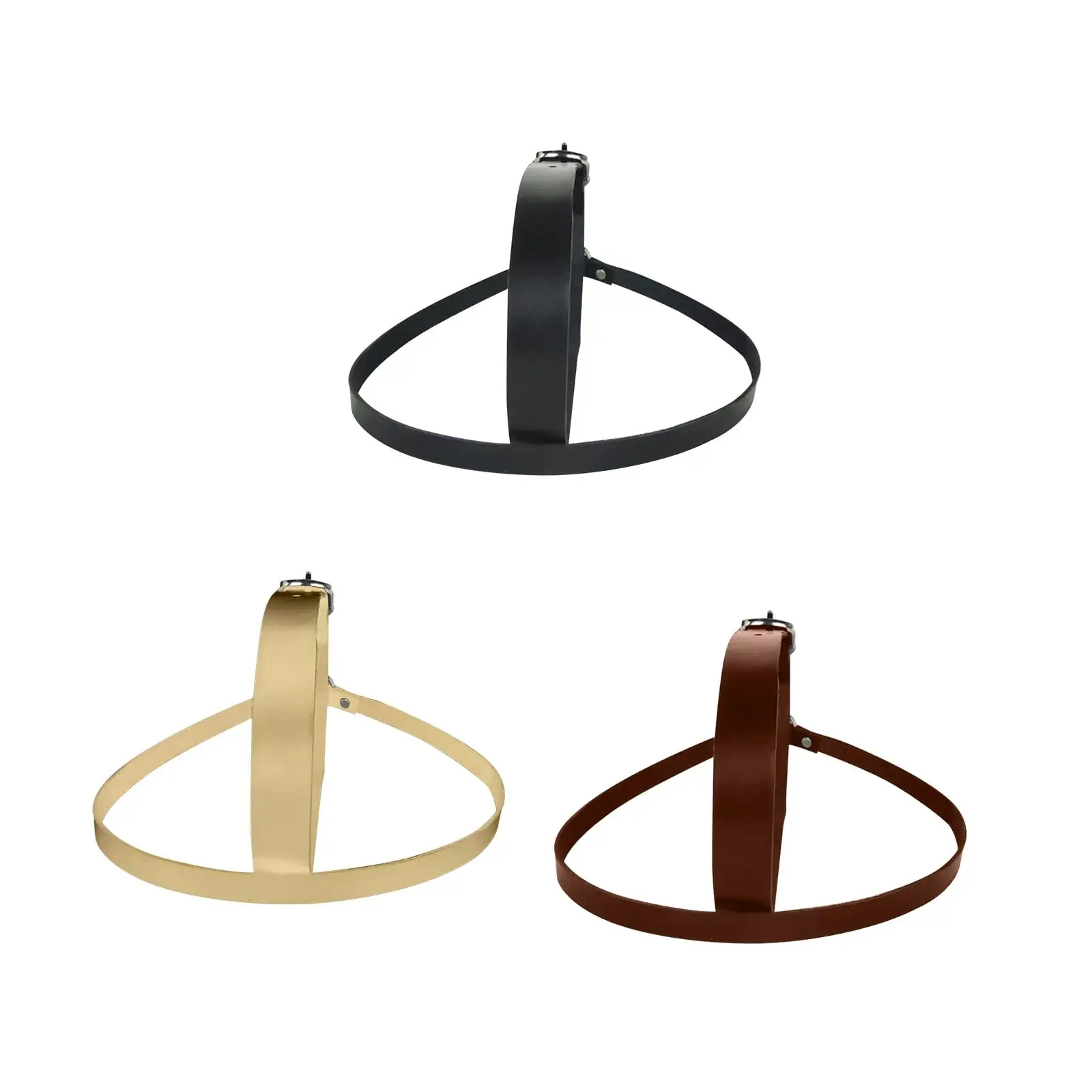 

Cowboy Hat Hanging Belt PU Leather Hat Display Organizer Hat Rack Cap Hanging Belt Shelf for Automotive Headrest Men Women