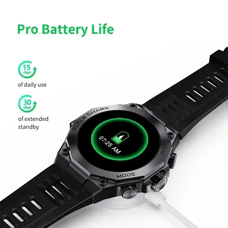 World Premiereversão Global Black Shark s1 Pro Relógio Inteligente de 143 Amoled Carregamento sem Fio 15 Dias de Vida da Bateria Nfc Chat Gpt - Image 6