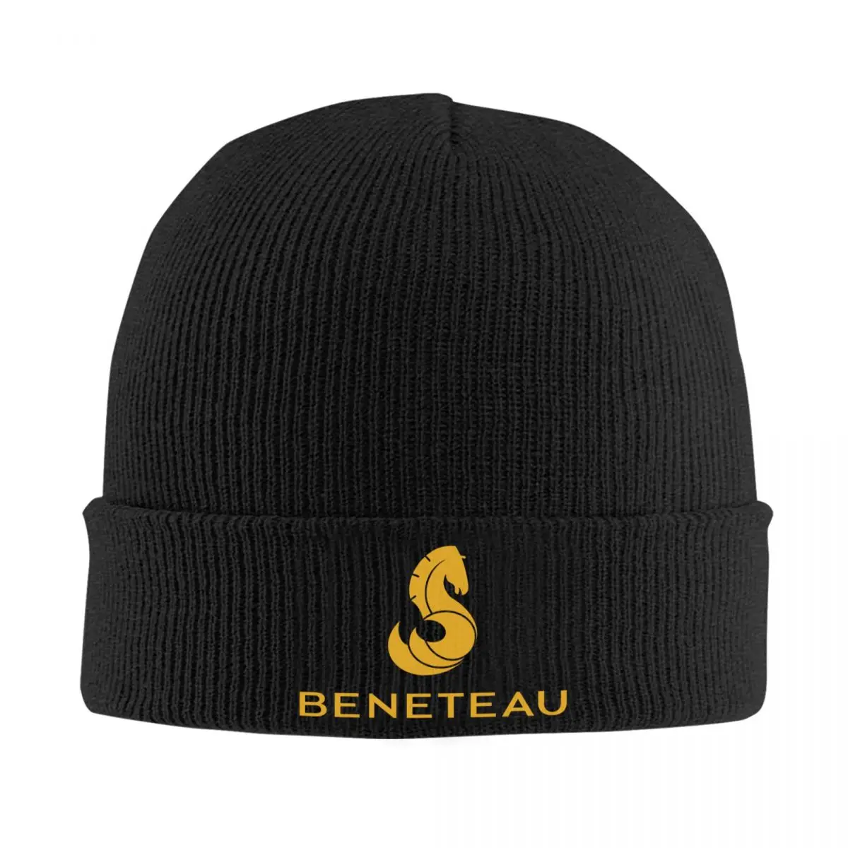 

Beneteaus Sailing Boat Logo Bonnet Hat Knitted Hat Men Women Cool Unisex Warm Winter Beanies Cap