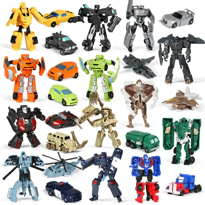 Mini Transformation Robot Kit Toys 2 In 1 Deformed Car Toy Robots Toys for Kids Gift  Action Figure Children Toys