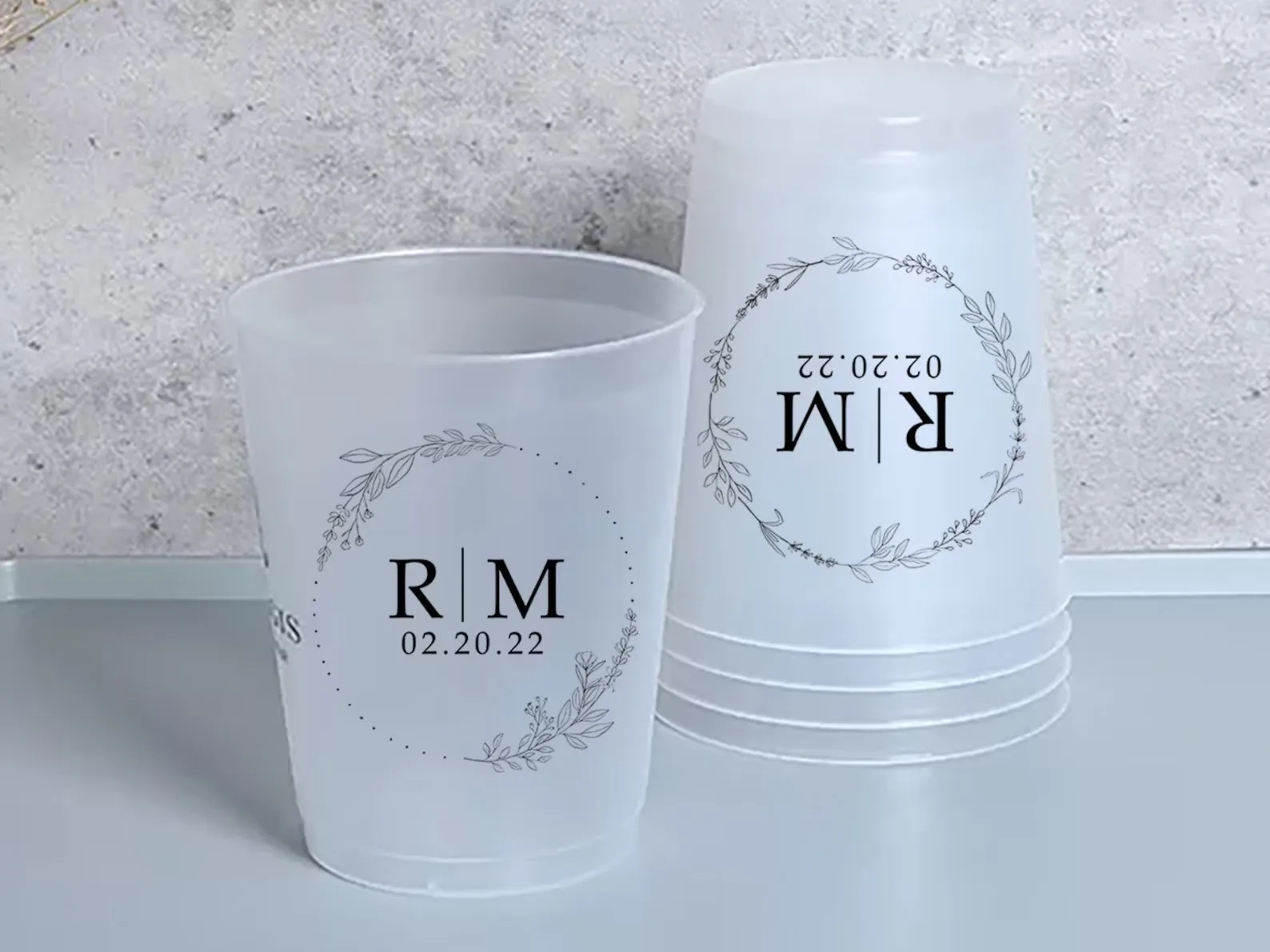 Personalized 16oz Frosted Cups