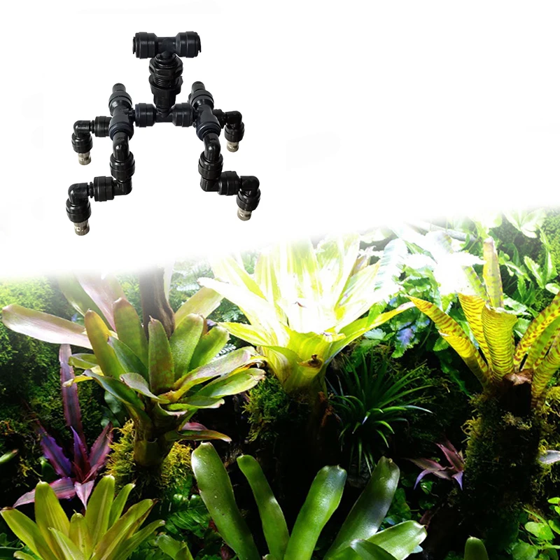

360 Adjustable Reptiles Fogger Mist Sprinkler For Rainforest Tank Aquarium Aquatic Pet for Misting Cooling System