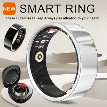 2025 Smart Ring with Charging Case for Men Women, Battery Life, 10 Days, Health Monitor, 5ATM Waterproof, Multiple Sports Mode 1