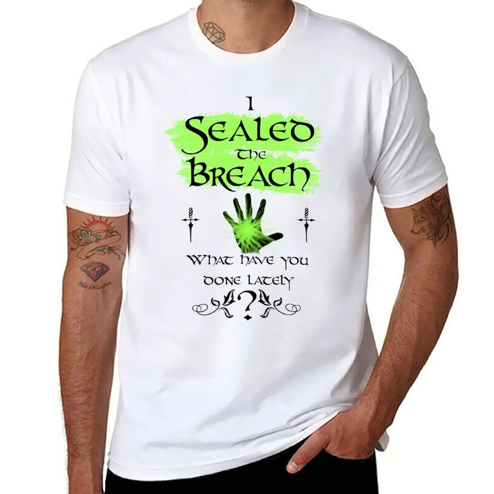

I Sealed the Breach: What have you done lately T-Shirt blanks blacks funny t shirts for men