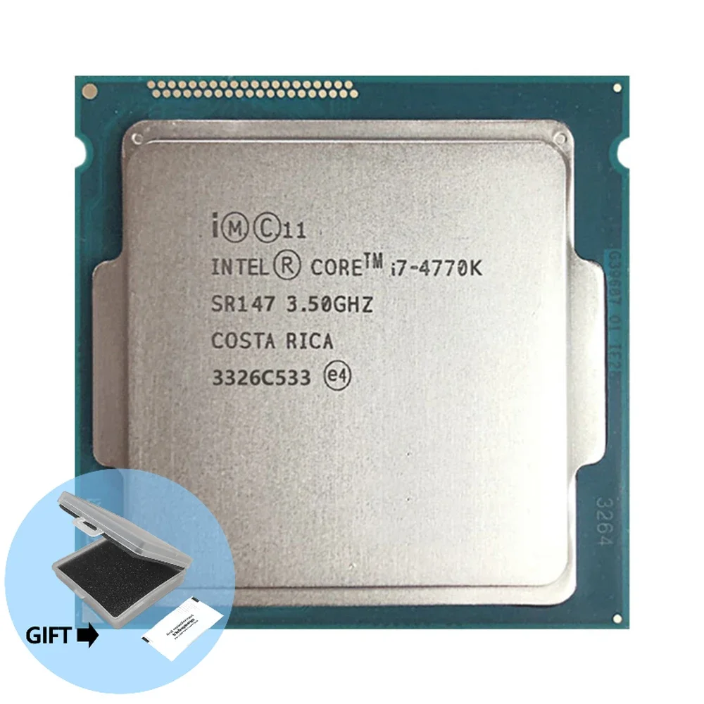 Processore Cpu Quad-Thread Quad-Core Intel Core I7-4770K I7 4770 K I7 4770 K 3.5 Ghz 84W Lga 1150