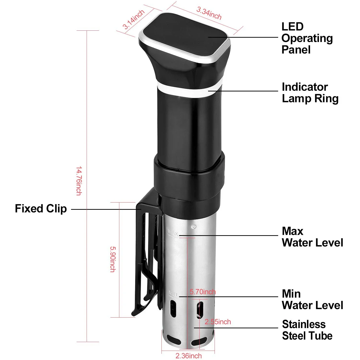 Low Temperature Cooking Machines, Slow Cooking Machine Container Slow Cooker Sous Vide/ 5