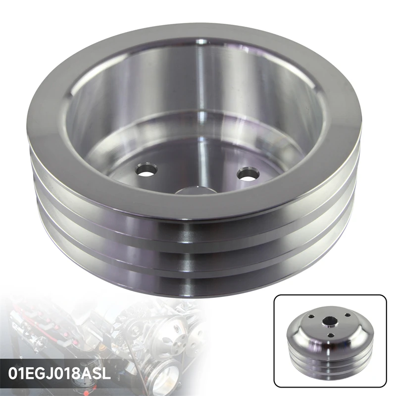 Fit for Small BlockChevy LWP Aluminum 3 Groove Crankshaft Pulley Long Water Pump For Small Block Chevy 350 Crank