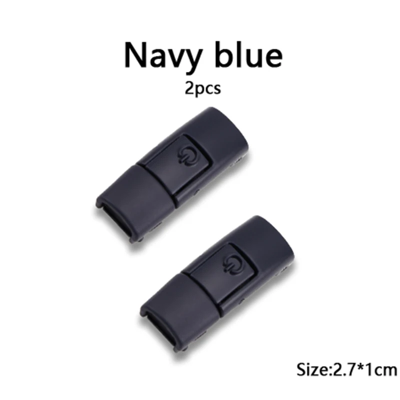 Vibrant Metallic Shoelace Clips with Press Lock