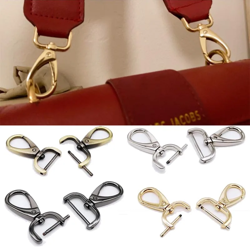 

1PC Metal Detachable Screw Rod Lobster Clasp Buckle Swivel Trigger Clasp Snap Hook for DIY Bag Parts Key Chain Bag Clasps
