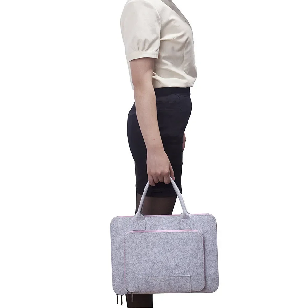 Multi-Size Felt Laptop Sleeve with Handle - Durable Carrying Case
